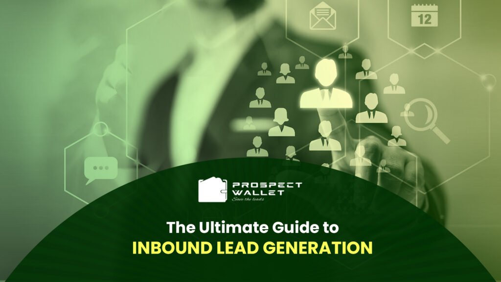 Inbound lead generation process infographic